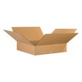 Box Packaging Flat Cardboard Corrugated Boxes, 26"L x 26"W x 8"H, Kraft 26268